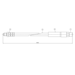 ARKA FREN HORTUMU 3 SERIES E30 82-94