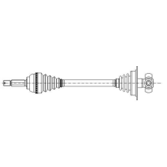 AKS KOMPLE SOL TRAFIC II-OPEL VIVARO 2.0-1.9 DCI 01 UZUNLUK 676mm