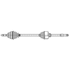 AKS KOMPLE SAĞ TRAFIC II-OPEL VIVARO 2.0-1.9 DCI 01 UZUNLUK 1020mm
