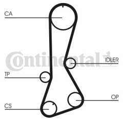 TRİGER KAYIŞI 123x200 TOYOTA COROLLA 1.3 12V 83-88 STARLET 1.3 12V 84-89 5188XS