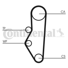 TRİGER KAYIŞI 113x170 PEUG 205 305 309 405 1.6-1.9 8V CITR BX 1.6-1.9 8V 82-94 ZX 1.6-1.9 5050XS