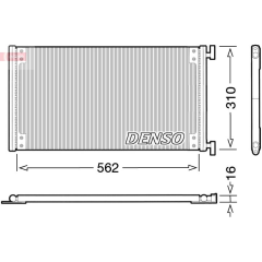 CONDENSER. AİR CONDİTİONİNG FIAT DOBLO 01