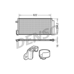 KLIMA RADYATORU OPEL CORSA D-COMBO 06 FIAT GRANDE PUNTO-BRAVO II-LINEA 1.3-1.7 CDTI-MTJ 1.6T 625x295x16