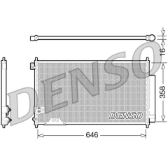 CONDENSER. AİR CONDİTİONİNG HONDA ACCORD VII 03-08