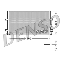 KLİMA RADYATORU KONDENSERİ FORD TRANSİT V348 2.2TDCI-2.3İ-2.4 TDCI-3.2TDCI V347 06 14 725X389X16