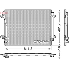CONDENSER. AİR CONDİTİONİNG VW CC 358 11-16