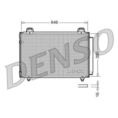 CONDENSER. AİR CONDİTİONİNG TOYOTA AVENSIS 03-09