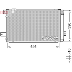 CONDENSER. AİR CONDİTİONİNG TOYOTA AVENSIS 03-09