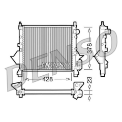 RADİATOR. ENGİNE COOLİNG RENAULT TWINGO I 93-07