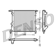 RADİATOR. ENGİNE COOLİNG RENAULT 19 I 88-92