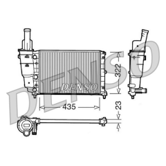 RADİATOR. ENGİNE COOLİNG FIAT PUNTO 93-00