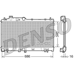 RADİATOR. ENGİNE COOLİNG SUBARU FORESTER 08