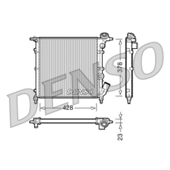 RADİATOR. ENGİNE COOLİNG RENAULT 19 I 88-92