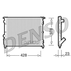 RADİATOR. ENGİNE COOLİNG RENAULT 19 I 88-92