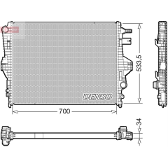 RADİATOR. ENGİNE COOLİNG PORSCHE CAYENNE 92A 10