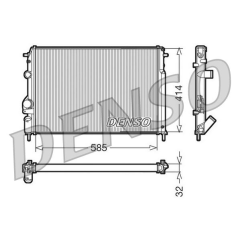 RADİATOR. ENGİNE COOLİNG DACIA LOGAN I 04