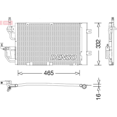 CONDENSER. AİR CONDİTİONİNG OPEL ASTRA H 04-14