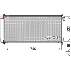CONDENSER. AİR CONDİTİONİNG HONDA JAZZ II 02-08