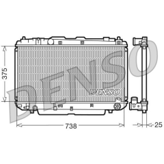 RADİATOR. ENGİNE COOLİNG TOYOTA RAV 4 II 00-05