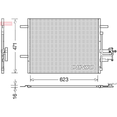 CONDENSER. AİR CONDİTİONİNG VOLVO S60 II 10-18