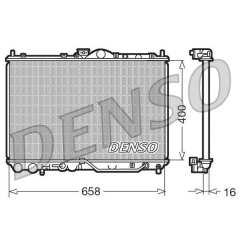 RADİATOR. ENGİNE COOLİNG MITSUBISHI CARISMA 95-06