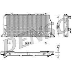 RADİATOR. ENGİNE COOLİNG AUDI 80 89. 8A. B3 86-91