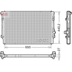 RADİATOR. ENGİNE COOLİNG AUDI A3 8V 12