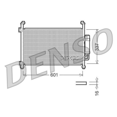 CONDENSER. AİR CONDİTİONİNG HONDA CIVIC VIII HATCHBACK 05