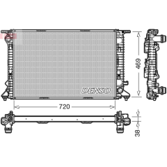 RADİATOR. ENGİNE COOLİNG AUDI A4 8K. B8 07-15