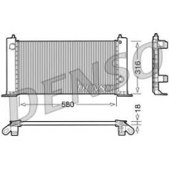 RADİATOR. ENGİNE COOLİNG FIAT STILO 01-08