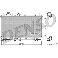 RADİATOR. ENGİNE COOLİNG SUBARU LEGACY IV 03-09