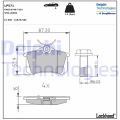 ARKA BALATA MGN II-LGN-GOLF III-IV-PASSAT III-POLO-C3-C4-P307-AUDI A3-A4