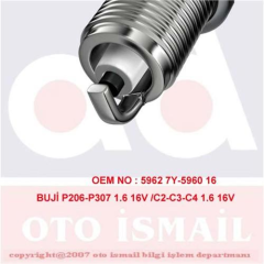 ATESLEME BUJISI P207 P307 P206 P405 YM PARTNER II PARTNER TEPE P1007 P308 C2 C3 C3 II C3 PLURIEL XSARA II XSARA PICASSO BERLINGO II-III C4 C4 II DS4 TU5JP4-P206 GTI P307 P406 YM P607 P807 C8 C5 EW1