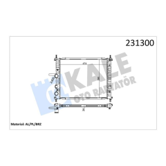 RADYATÖR BRAVO-BRAVA-MAREA 1.2-1.4-1.6 6V AC MEK 475x414.5x34 1 SIRA ALB SİSTEM