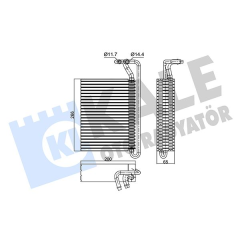EVAPORATOR BMW N42 N46 M43 M47 M52 M54 M57 S54 E46 N52 N46 N47 M57 E83