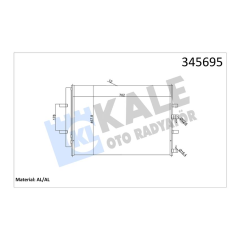 KLİMA RADYATORU KONDENSERİ TRANSİT CUSTOM V362 12 TRANSIT V363 14 2.2 TDCİ 717x467 AL AL