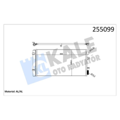 KLİMA RADYATÖRÜ KONDENSER RENAULT FLUENCE 09 MEGANE III 09 SCENIC III 09 1.2TCe 1.5dCi 1.6 1.9dCi 2.0 MÜŞÜRSÜZ