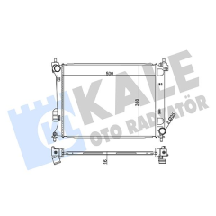 RADYATÖR HYUNDAI İ20 1.4 08 AL/PL/BRZ 500x388x16