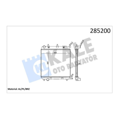 RADYATÖR AL/PL/BRZ PEUGEOT 207 1.4 HDI-CITROEN C2 1.4 HDI