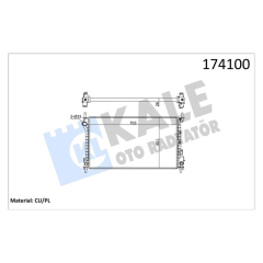 RADYATÖR AL/PL/BRZ TRANSIT CONNECT V227 1.8TDCI 02 AC MT