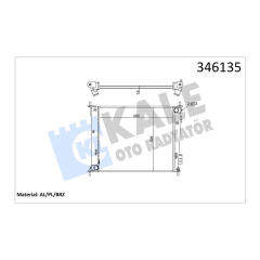 RADYATÖR KIA SOUL 1.6CVVT 09 MEK 480x414 AL/PL/BRZ