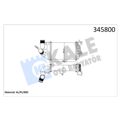 TURBO RADYATÖRÜ INTERCOOLER ASTRA H-ZAFIRA AL/PL/BRZ 262x181.5x62