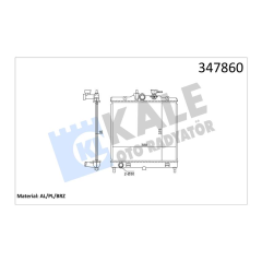 RADYATÖR AL/PL/BRZ PICANTO 375X388X16
