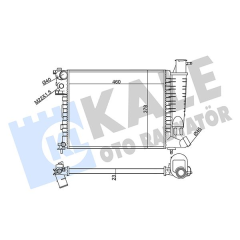 RADYATÖR AL/MKNK XSARA 1.4/1.6 97 98-ZX 1.1-1.4 91 -PEUGEOT 306