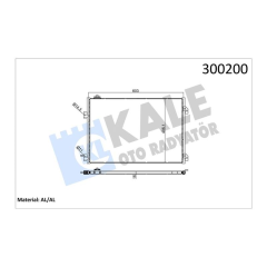 KLİMA KONDENSERİ CLIO SYMBOL 1.5 DCI 04 MEK 658x411x16
