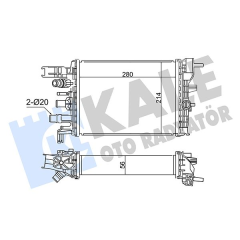 INTERCOOLER DACIA SANDERO II AL/BRZ