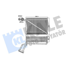 KLİMA EVAPORATÖR A4-PASSAT 1.6-1.8-1.9 TDi-2.0 97-05 A4 95-01 200x262x65 8FV351211191