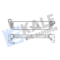 İNTERCOOLER ESPACE IV 2.0-2.2DCI 02 -LAGUNA II 1.9-2.0DCI 00 VEL SATIS 2.2 DCI 02