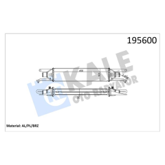TURBO RADYATÖRÜ INTERCOOLER LINEA 1.3JTD 450x101x50 AL AL SİSTEM