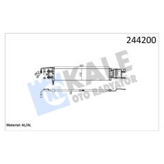 RADYATÖR AL/PL/BRZ TRANSIT CONNECT V227 1.8TDCI 02 AC MT YAG SOGUTUCULU